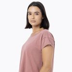 Polera Manga Corta Mujer Slub Rosado Merrell