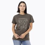 Polera Manga Corta Mujer Big Print Verde Merrell