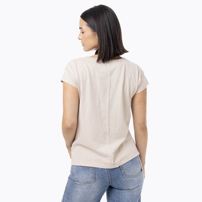 Polera Manga Corta Mujer Slub Beige Merrell