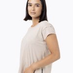Polera Manga Corta Mujer Slub Beige Merrell