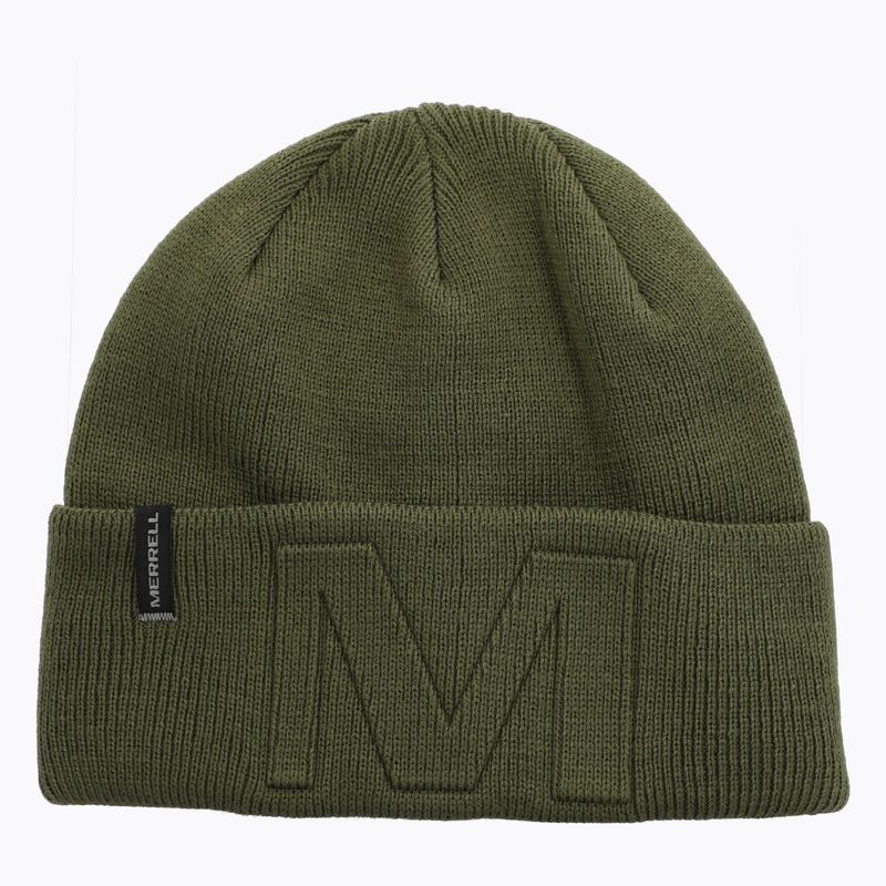 Gorro Unisex Beanie Logo Over Relief Verde Merrell