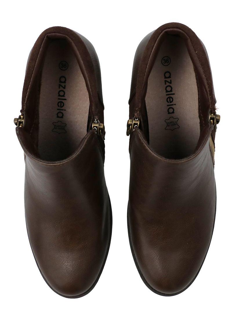 Botín Mujer Paola Chocolate Azaleia