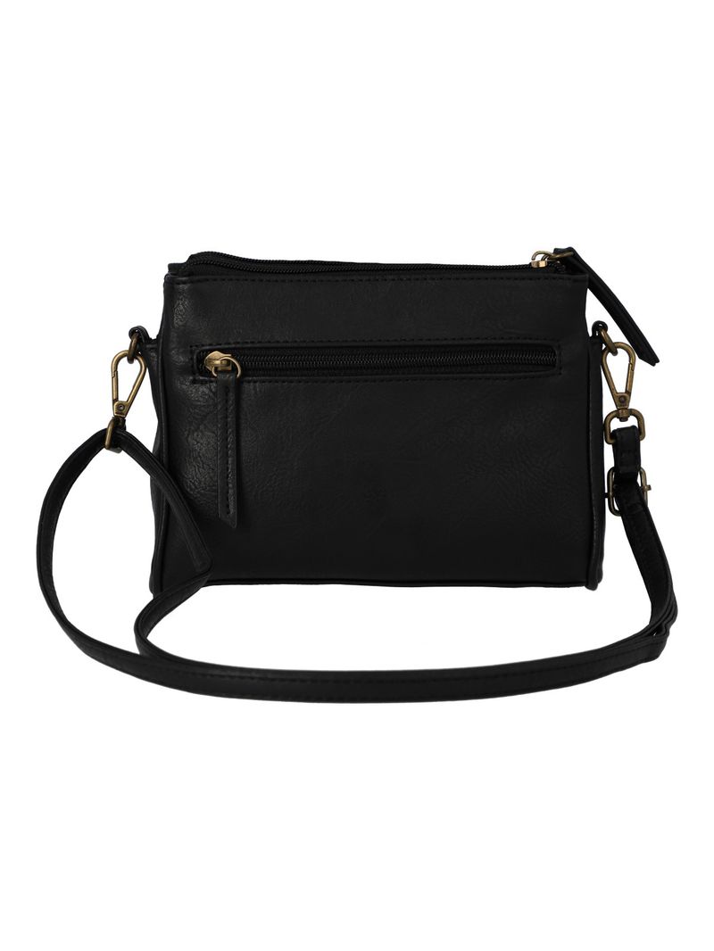 Cartera Mujer Elia Cross Negro Azaleia