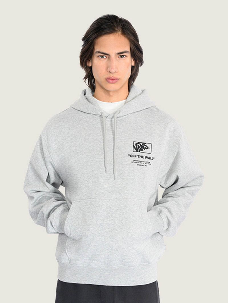 Poleron Hombre Stacked Hi Pullover Gris Vans