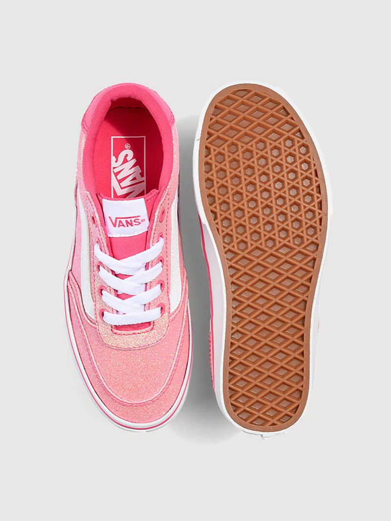 Zapatilla Junior (8 a 14 años) Brooklyn Ls Rosado Vans