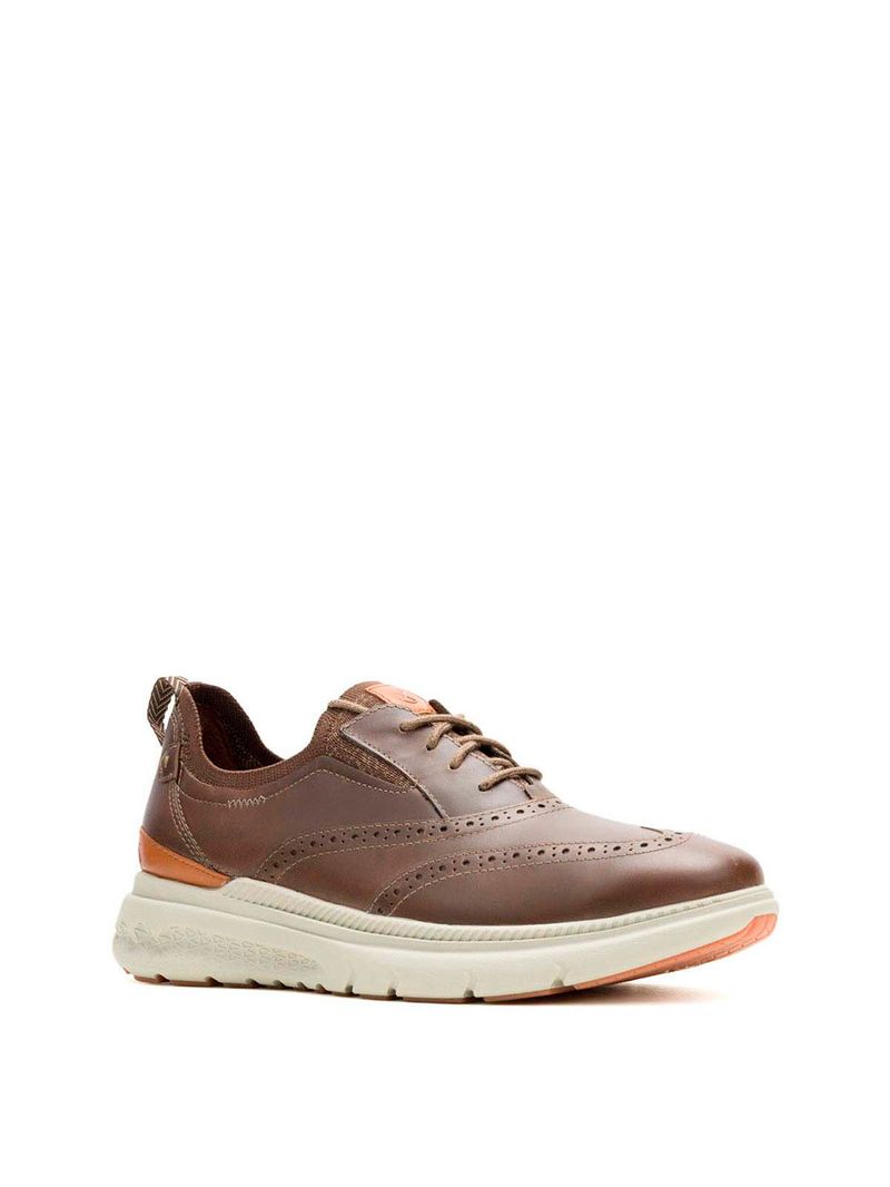 Zapato Cuero Hombre Excel Wingtip Café