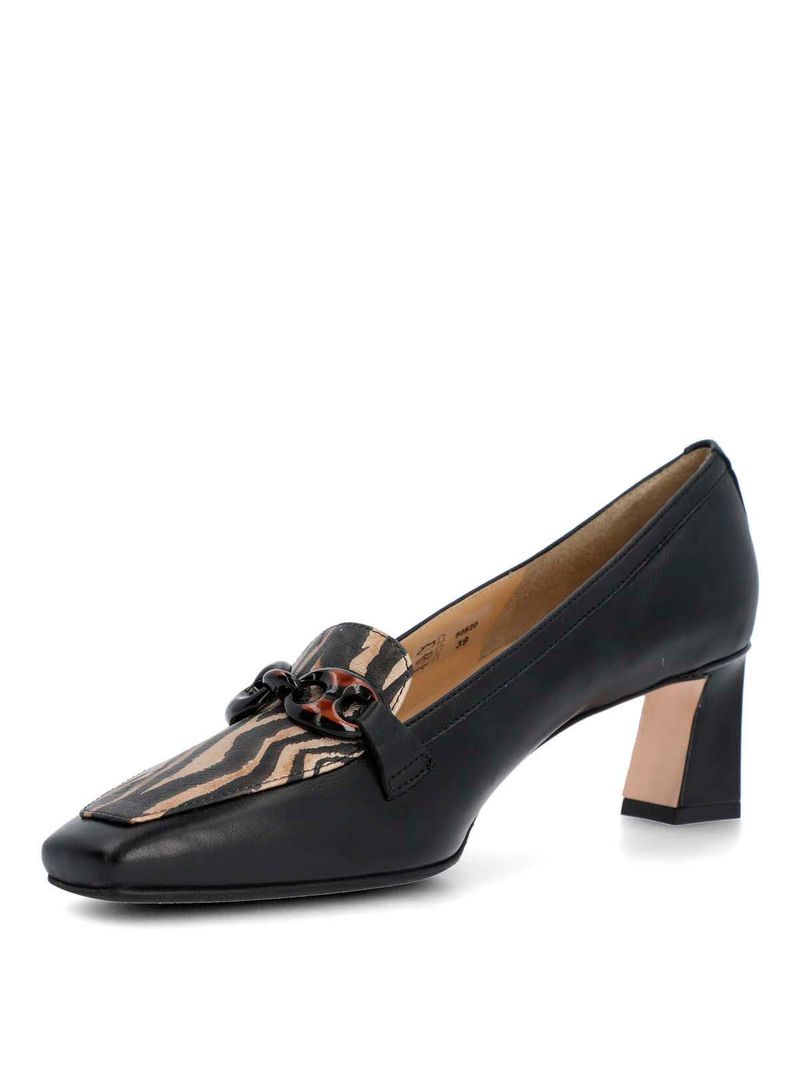 Zapato Brunate Cuero Mujer Dogana Negro