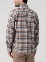 Camisa Algodón Orgánico Hombre Flannel Azul Rockford