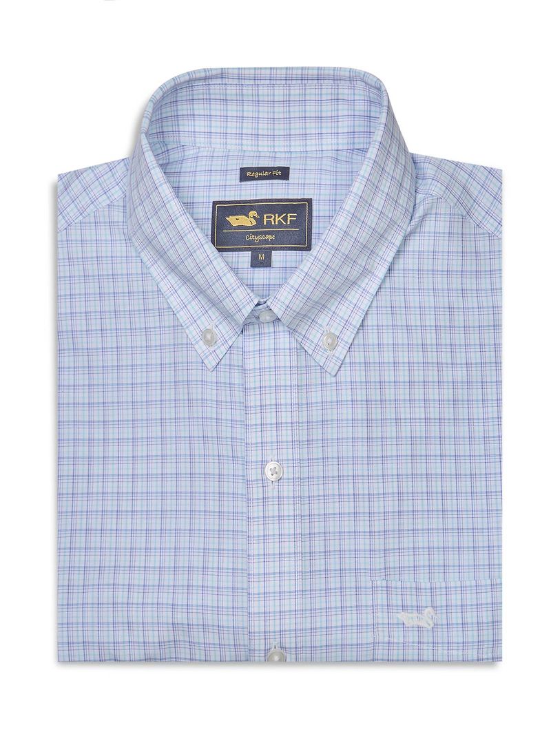 Camisa Algodón Hombre WF PB Café Rockford