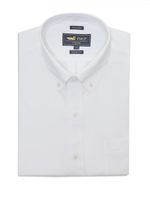 Camisa Libre De Arrugas Hombre Wor Cuello Button-Down Blanco Rockford