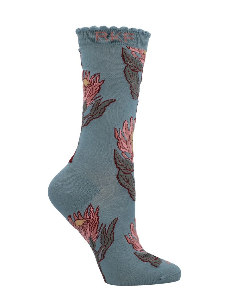 Calcetin Bambú Mujer C St Lotus Azul Rockford
