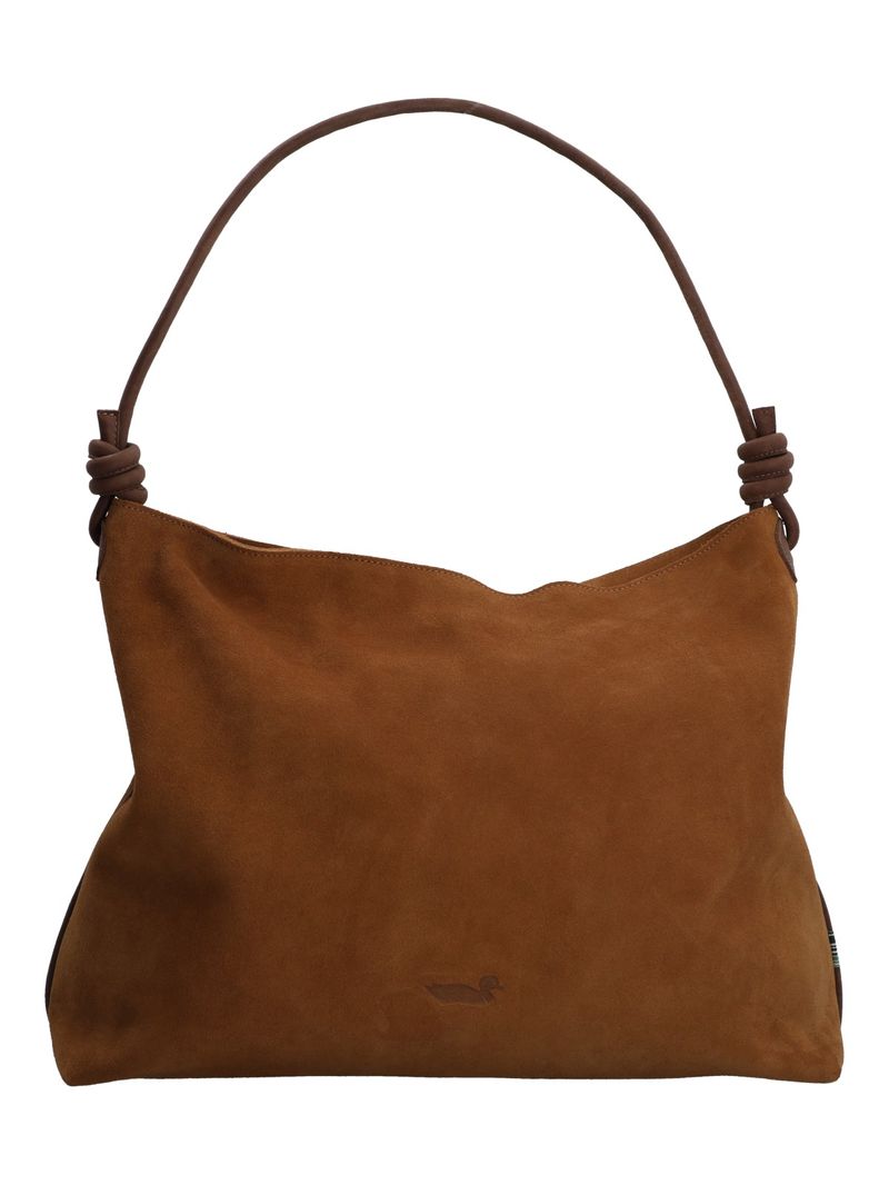 Cartera Cuero Mujer Jane Hobo Café Rockford