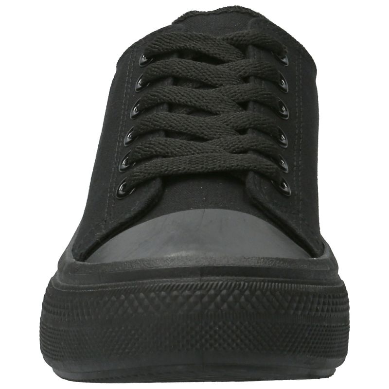 Zapatilla Mujer Lona Negro Azaleia