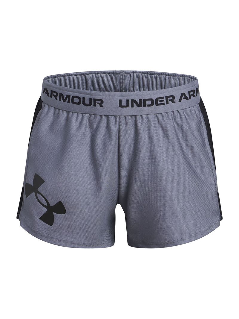 Shorts UA tech play up logo gris para niñas