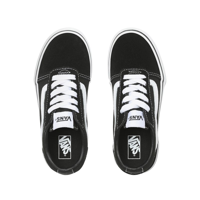 Zapatillas-Ward-Youth--5-a-12-años---Suede-Canvas--Black-White