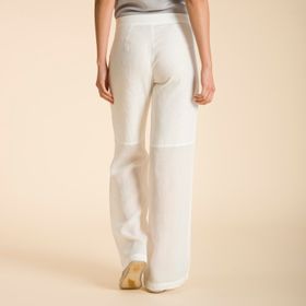 Pantalón de Lino Orgánico Mujer Canela