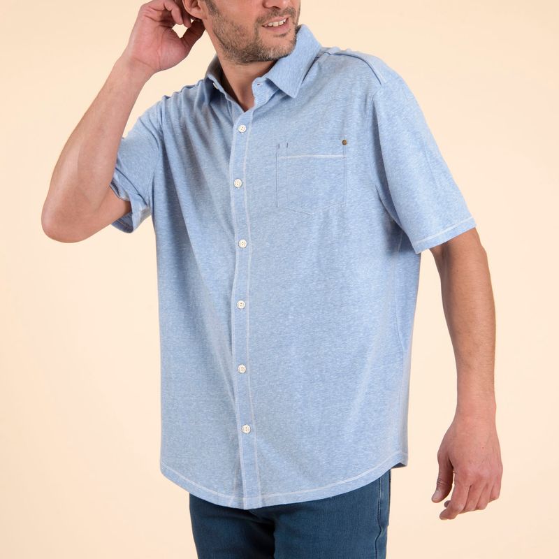 Camisa Hombre Jersey Algodón Orgánico