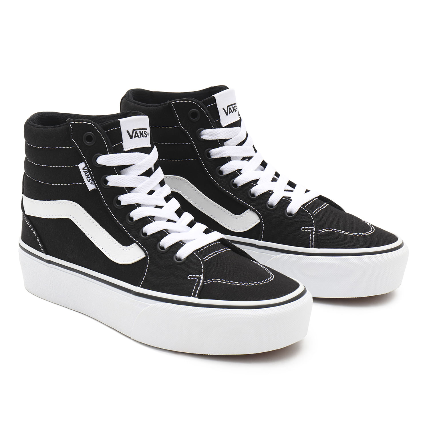 Zapatillas Wm Filmore Hi Platform Canvas Black White Vans Zapatos.cl Sitio Oficial Encuentra Vestuario Calzado y mas