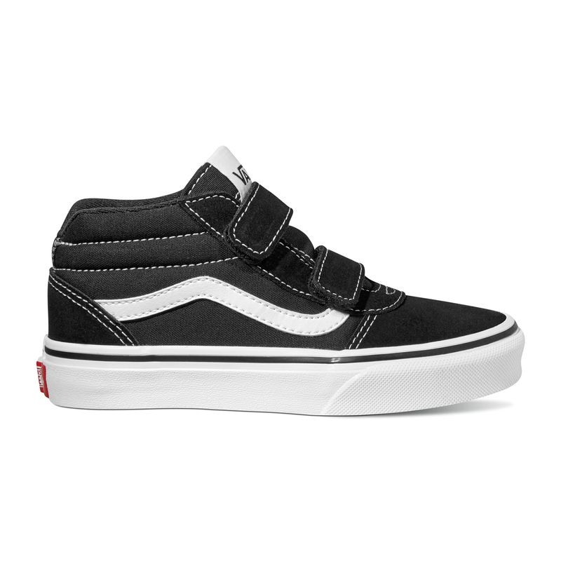 Zapatillas-YT-Ward-Mid-V-Youth--5-12-años--Suede-Canvas--black-white