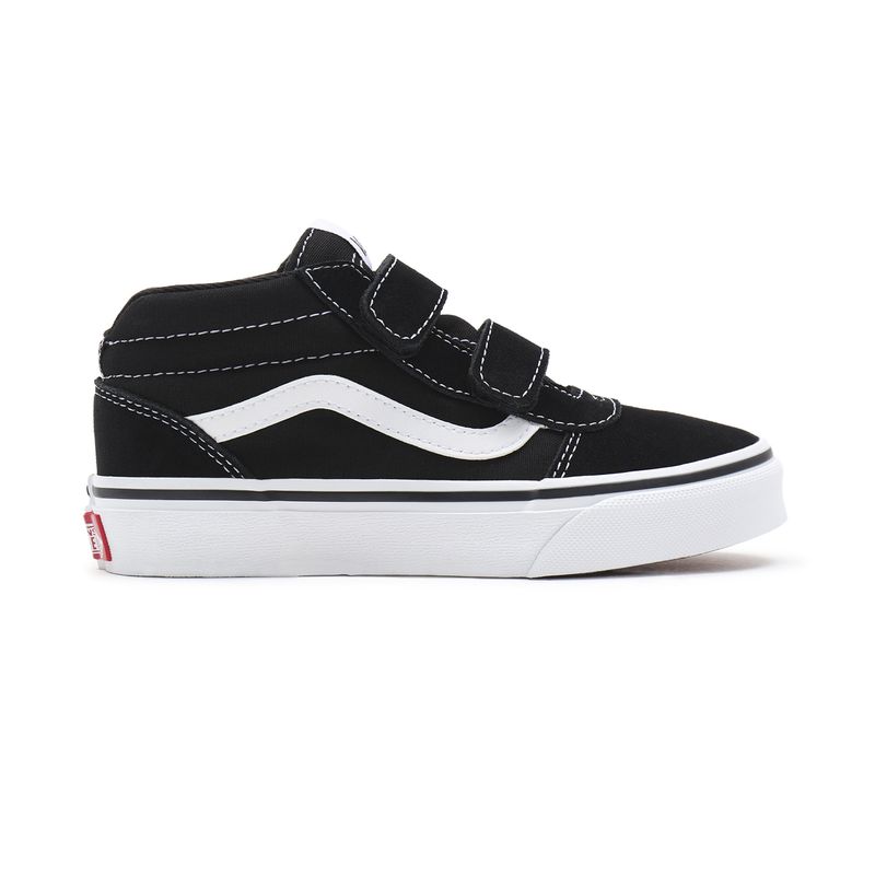 Zapatillas-YT-Ward-Mid-V-Youth--5-12-años--Suede-Canvas--black-white