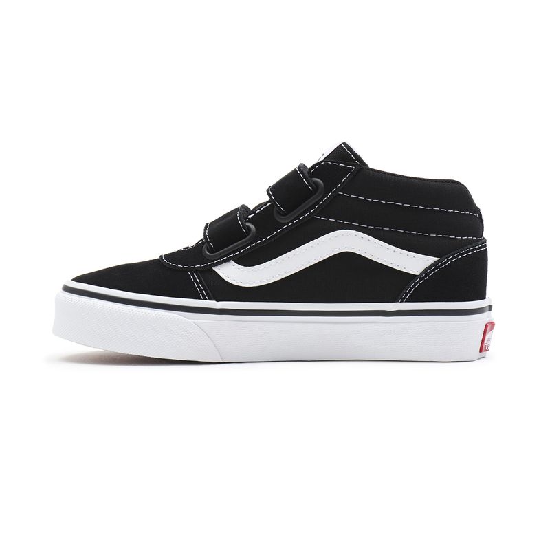 Zapatillas-YT-Ward-Mid-V-Youth--5-12-años--Suede-Canvas--black-white