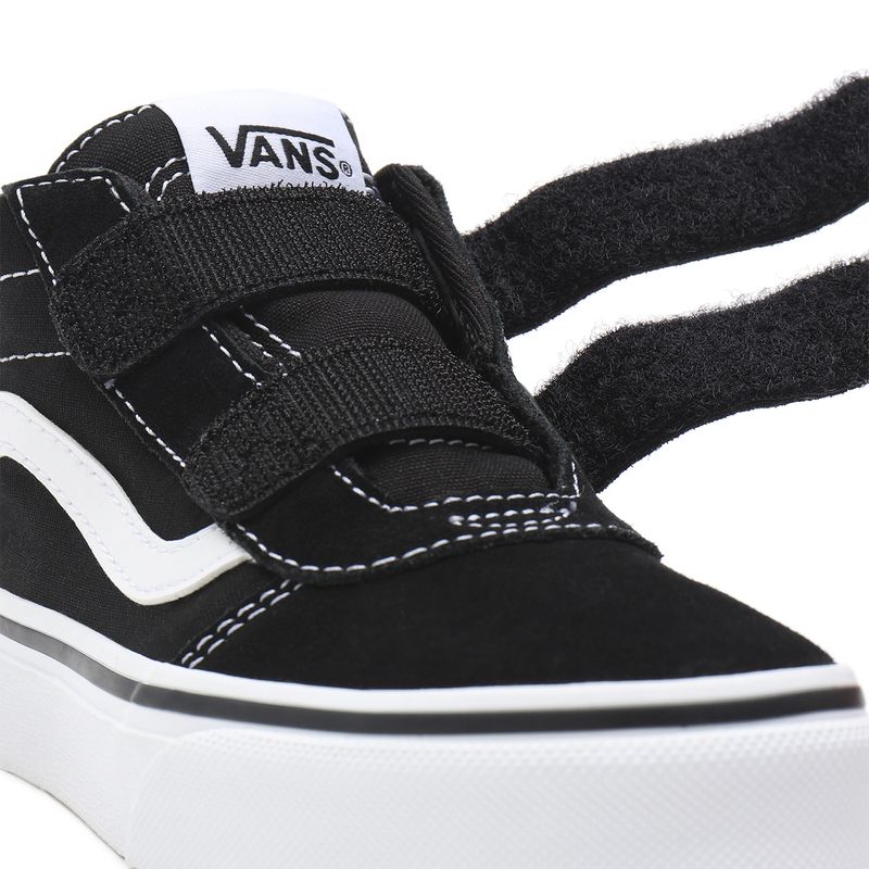 Zapatillas-YT-Ward-Mid-V-Youth--5-12-años--Suede-Canvas--black-white