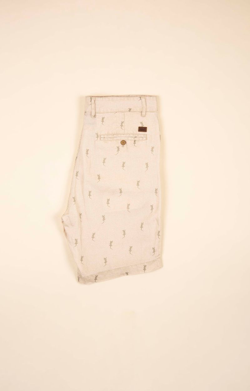 Shorts Hombre Print Lino Orgánico