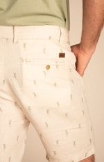 Shorts Hombre Print Lino Orgánico