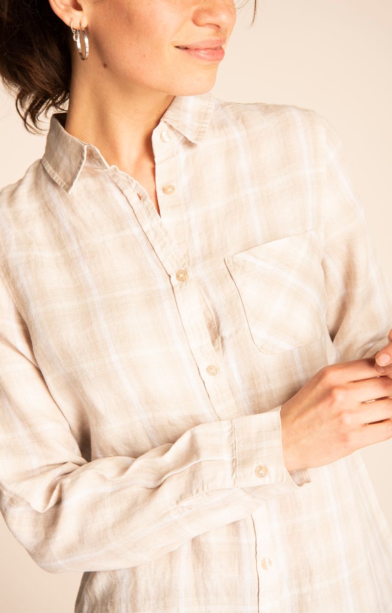 Blusa-Mujer-Marina-Lino-Organico