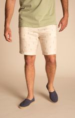 Shorts Hombre Print Lino Orgánico