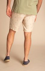 Shorts Hombre Print Lino Orgánico