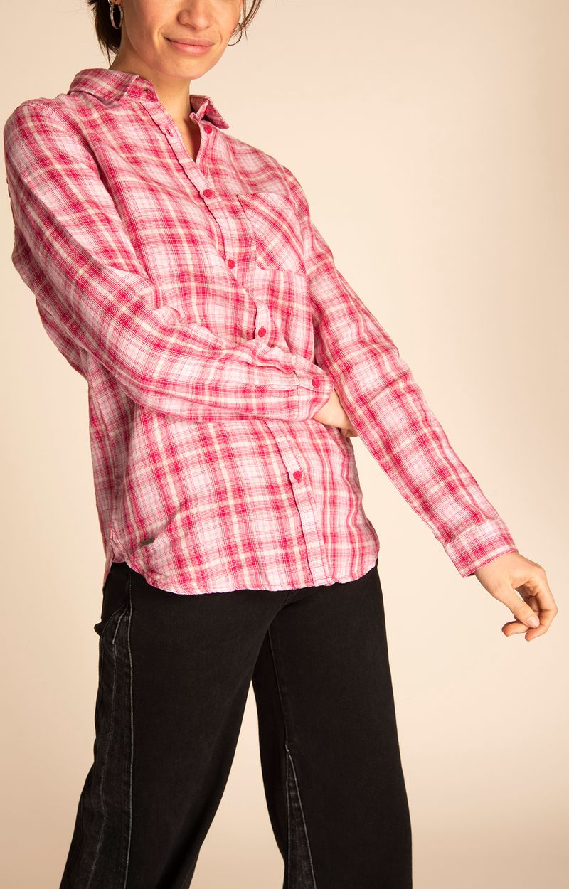 Blusa-Mujer-Marina-Lino-Organico