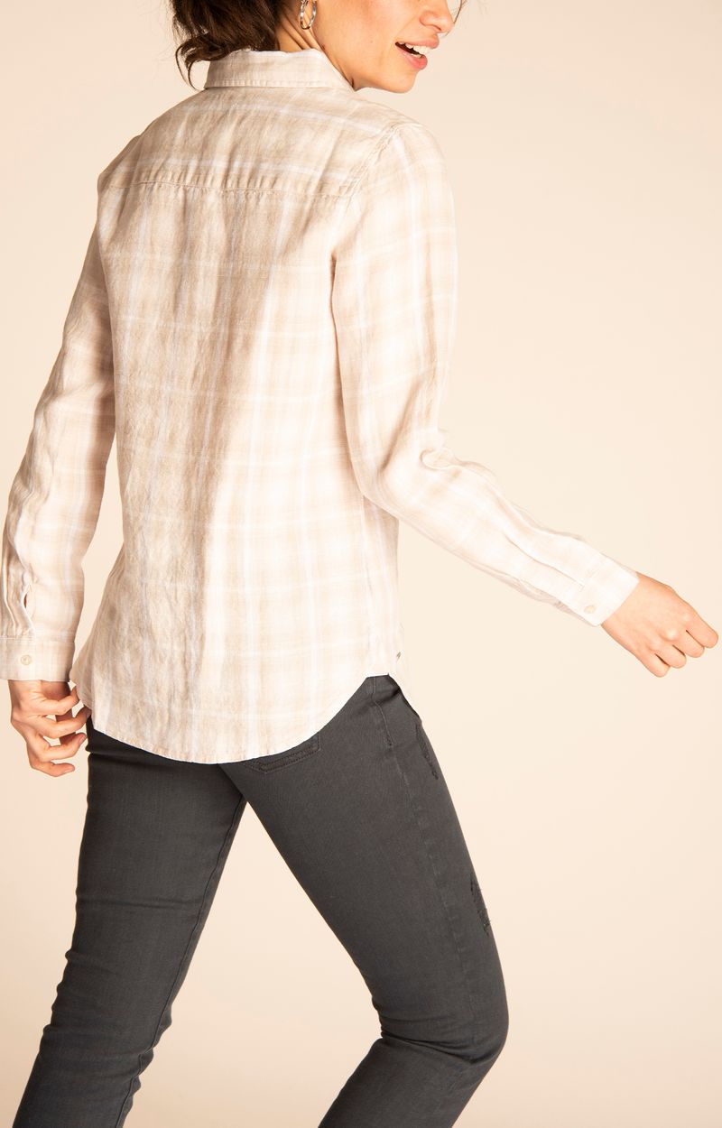 Blusa-Mujer-Marina-Lino-Organico